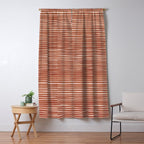 Nomad Terracotta Stripes Window Curtain Gallery Image 5