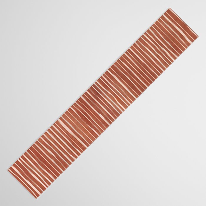 Nomad Terracotta Stripes Table Runner Gallery Image 3
