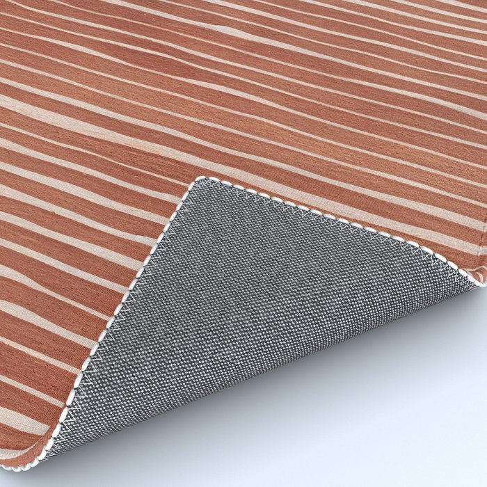 Nomad Terracotta Stripes Rug Gallery Image 4