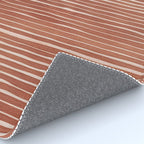 Nomad Terracotta Stripes Rug Gallery Image 4