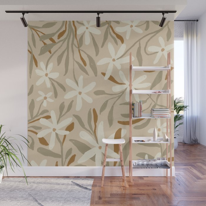 Pastel Wildflowers Wall Mural Gallery Image 1