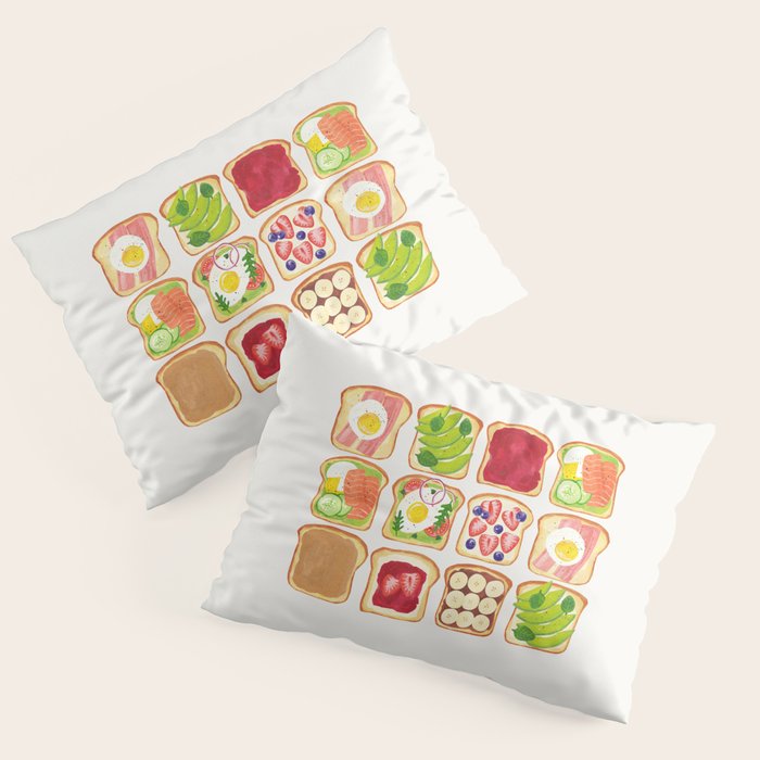 The Toast Club: Brunch Art Pillow Sham Gallery Image 3