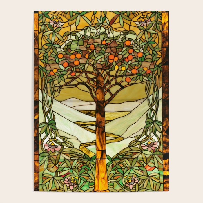 Louis Comfort Tiffany - Decorative stained glass 6. Poster Gallery Image 4