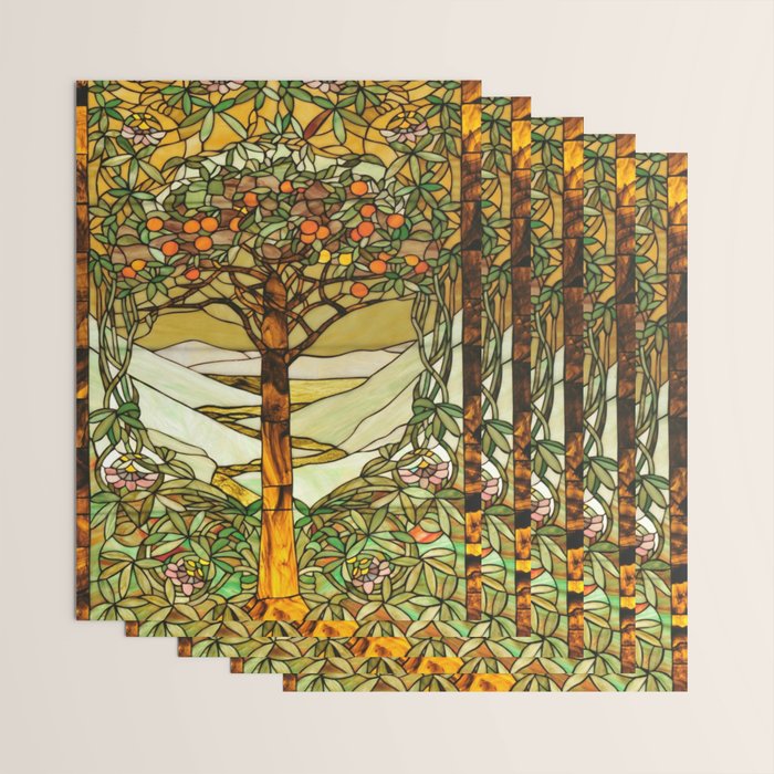 Louis Comfort Tiffany - Decorative stained glass 6. Wrapping Paper Gallery Image 3