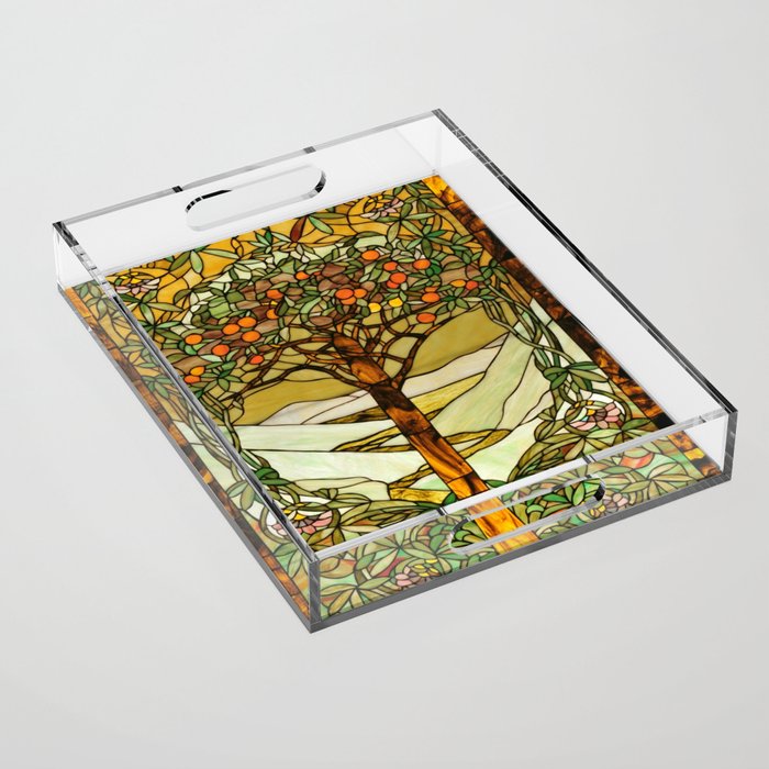 Louis Comfort Tiffany - Decorative stained glass 6. Acrylic Tray Gallery Image 1