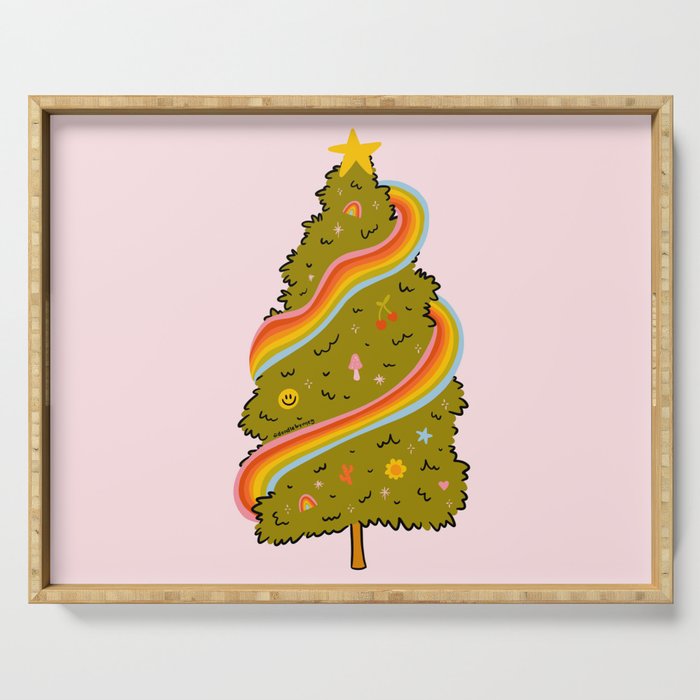 Rainbow Tree Serving Tray Gallery Image 1