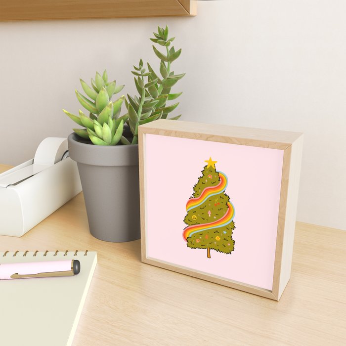 Rainbow Tree Mini Art Print Gallery Image 2