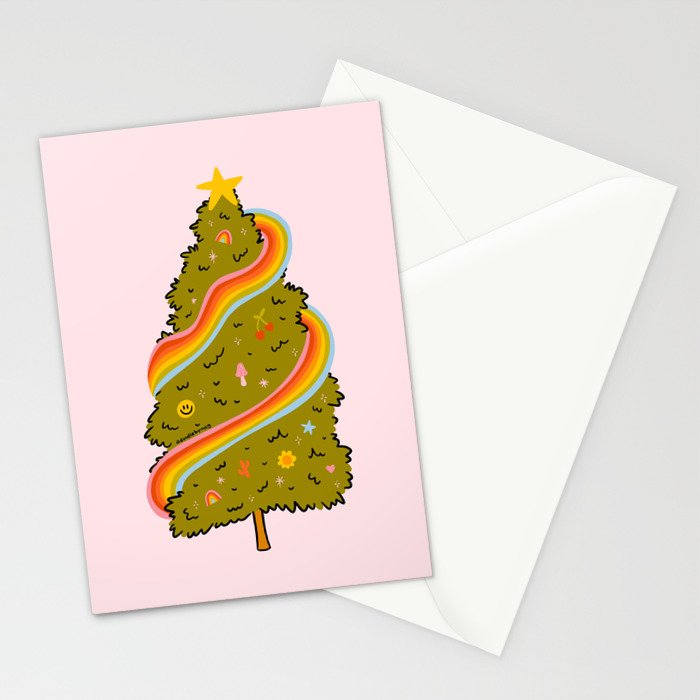 Rainbow Tree Stationery Card Gallery Image 2