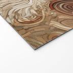 Klimt Dog with Curly Brown Hair Welcome Mat Gallery Image 2