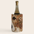 Klimt Dog with Curly Brown Hair Wine Chiller Gallery Image 3