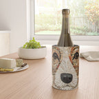 Klimt Dog with Curly Brown Hair Wine Chiller Gallery Image 4