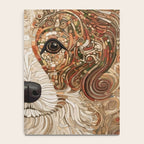 Klimt Dog with Curly Brown Hair Notebook Gallery Image 4