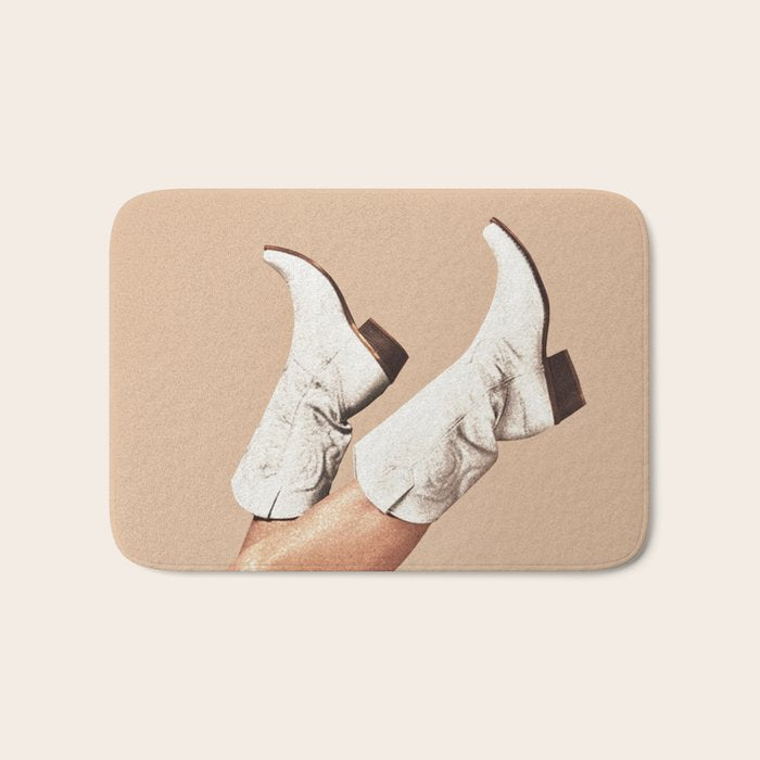 These Boots - Nude Boho Bath Mat Gallery Image 1