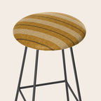 ivy stripes - mustard and black Stool Gallery Image 2