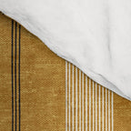 ivy stripes - mustard and black Comforter Gallery Image 4