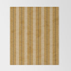 ivy stripes - mustard and black Throw Blanket Gallery Image 2