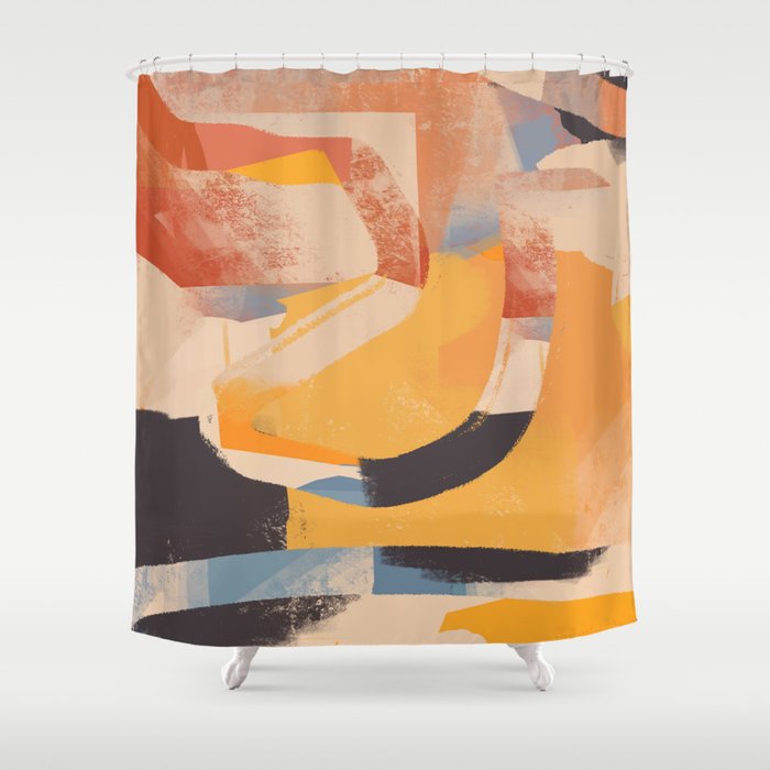 Modern Abstract Art 103 Shower Curtain Gallery Image 1