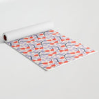 Simple Floral - Very Peri, Red, Blue Yoga Mat Gallery Image 2