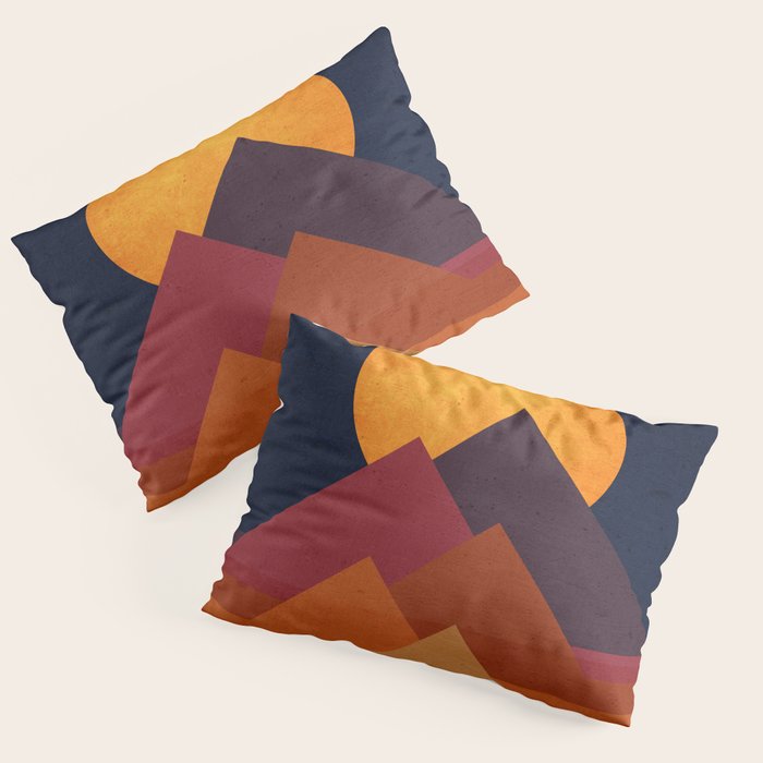 Full moon and pyramid Pillow Sham Gallery Image 1
