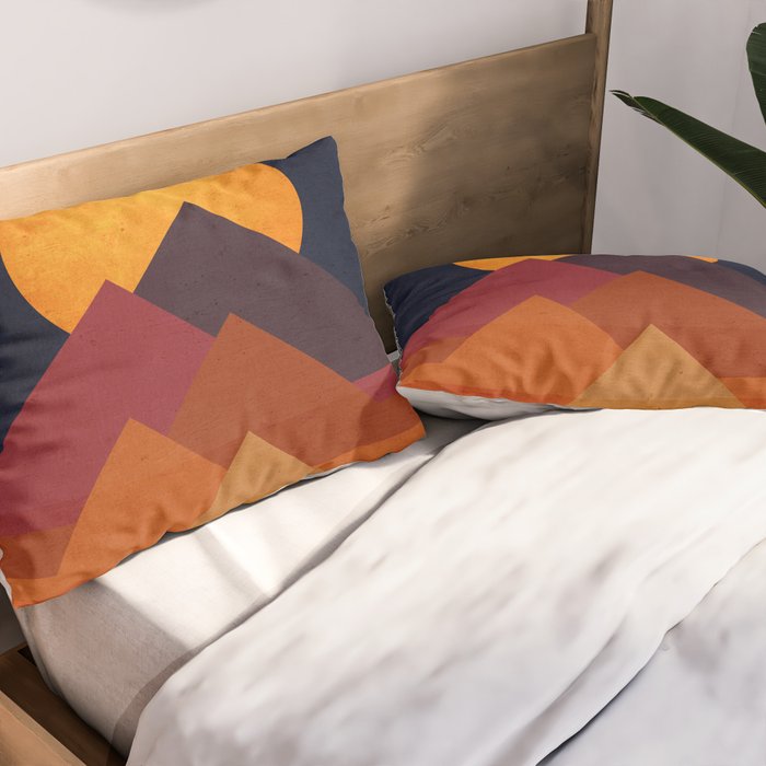 Full moon and pyramid Pillow Sham Gallery Image 2