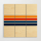 Classic Retro Stripes II Wood Wall Art Gallery Image 1