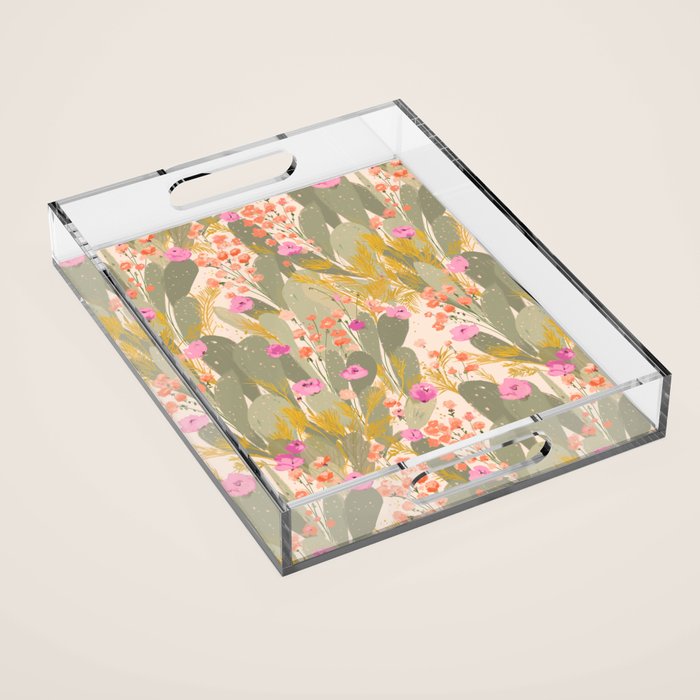 Cactus Garden Acrylic Tray Gallery Image 1