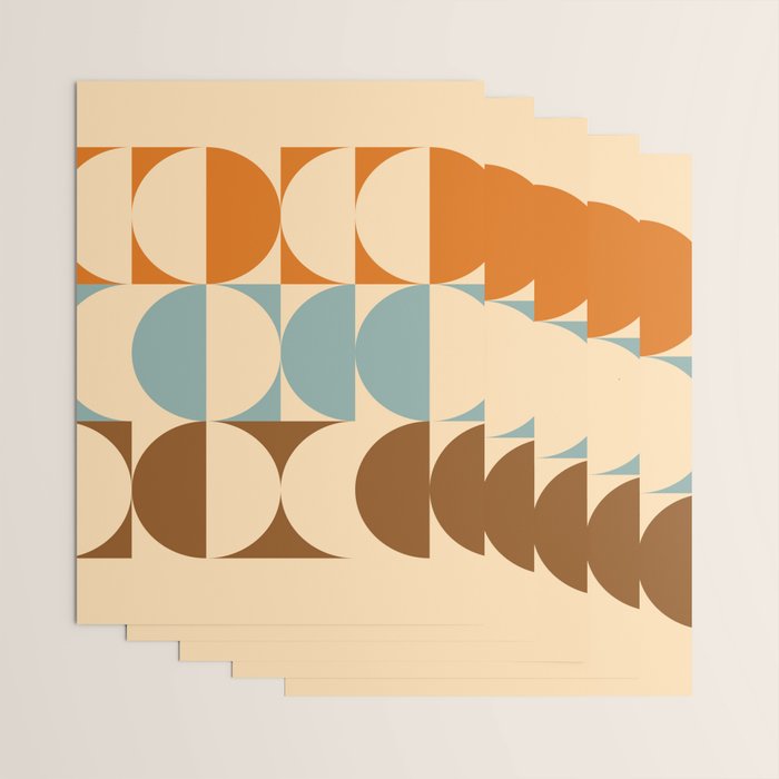 Vintage Geometric 04A Wrapping Paper Gallery Image 3