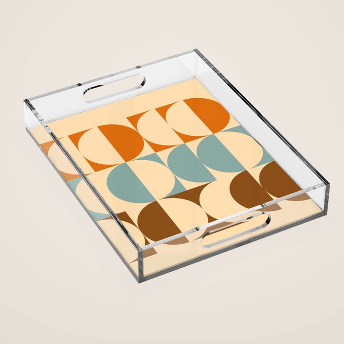 Vintage Geometric 04A Acrylic Tray Gallery Image 1