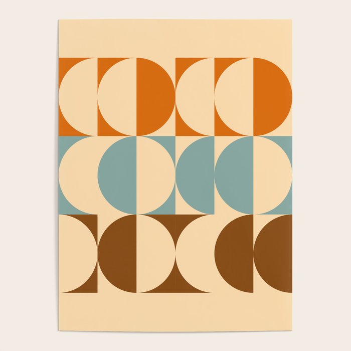 Vintage Geometric 04A Poster Gallery Image 4
