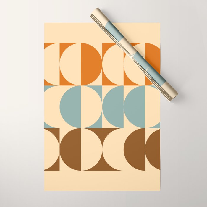 Vintage Geometric 04A Wrapping Paper Gallery Image 1