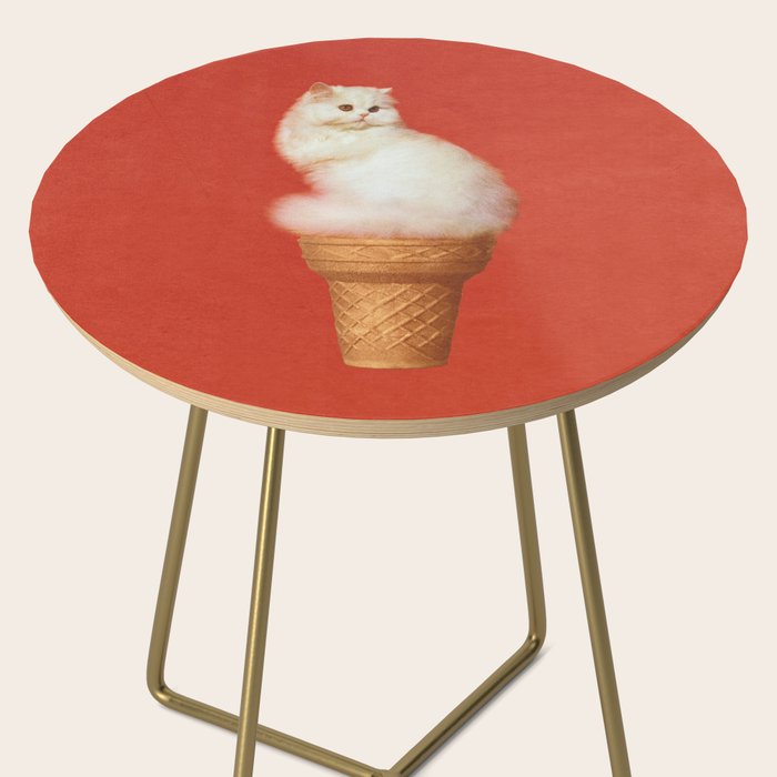 Cat Ice Cream - Red Side Table Gallery Image 2