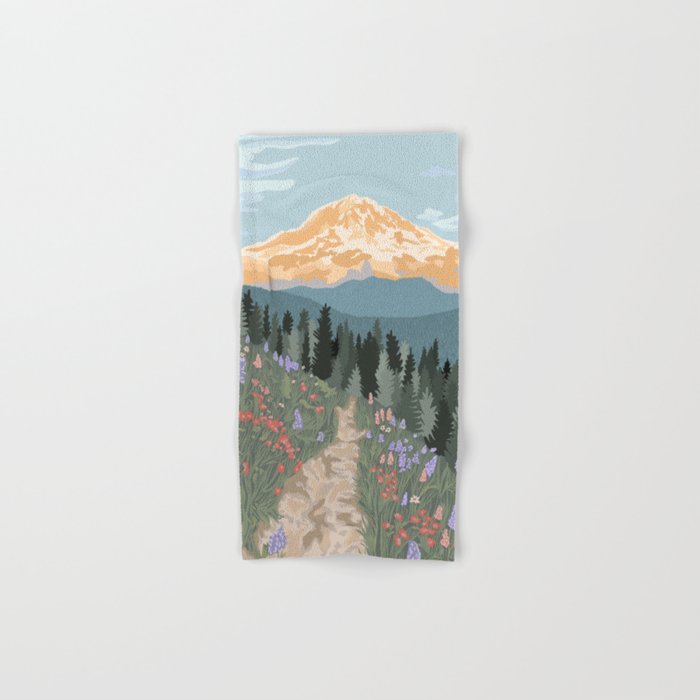 Mount Rainier National Park Bath Towel Gallery Image 1