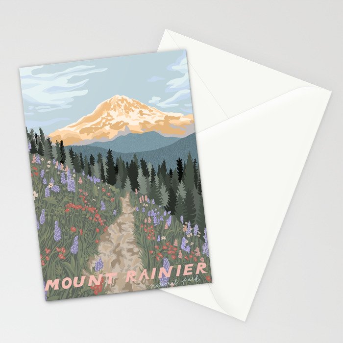 Mount Rainier National Park Stationery Card Gallery Image 2