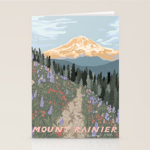 Mount Rainier National Park Stationery Card Gallery Image 2