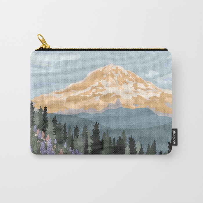 Mount Rainier National Park Carry All Pouch Gallery Image 1
