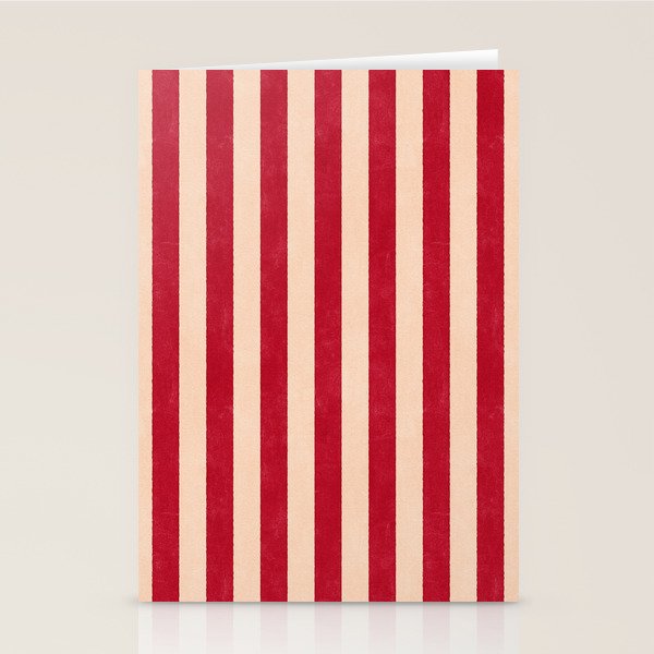 STRIPES 001 L - Tomato Stationery Card Gallery Image 2