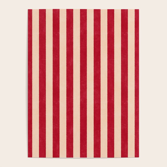 STRIPES 001 L - Tomato Poster Gallery Image 4