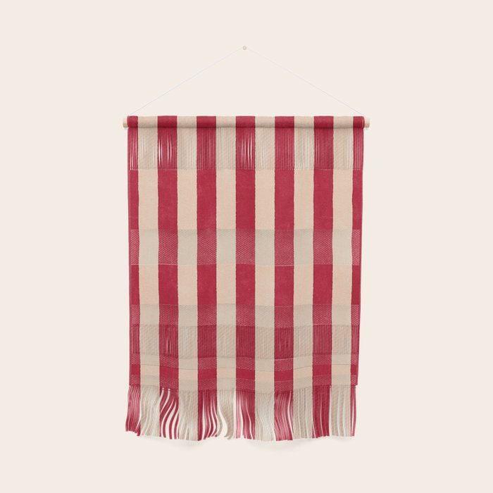 STRIPES 001 L - Tomato Wall Hanging Gallery Image 1