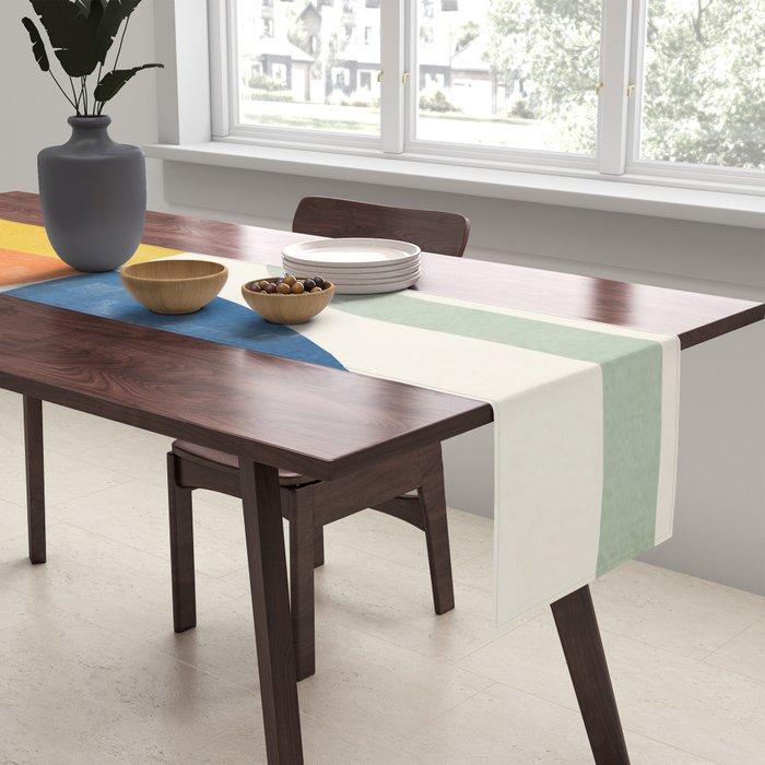 Attached Abstraction 03 Table Runner Gallery Image 2