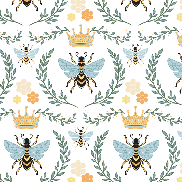 Queen Bee with Gold Crown and Laurel Frame Coffee Mug Gallery Image 2