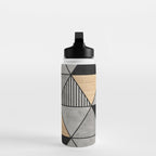 Concrete and Wood Triangles 2 Water Bottle Gallery Image 3