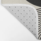 Abstraction_BLACK_DOT_LINE_ART_Minimalism_003C Bath Mat Gallery Image 2