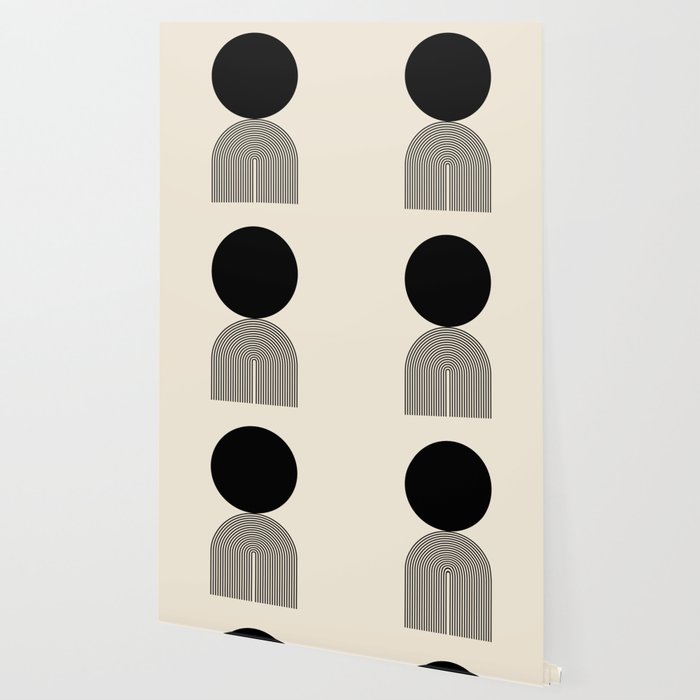 Abstraction_BLACK_DOT_LINE_ART_Minimalism_003C Wallpaper Gallery Image 2