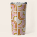 Retro Rainbow Geo - Mid Century Modern Arc Travel Mug Gallery Image 2
