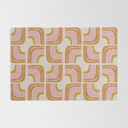 Retro Rainbow Geo - Mid Century Modern Arc Rug Gallery Image 2