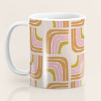 Retro Rainbow Geo - Mid Century Modern Arc Coffee Mug Gallery Image 3