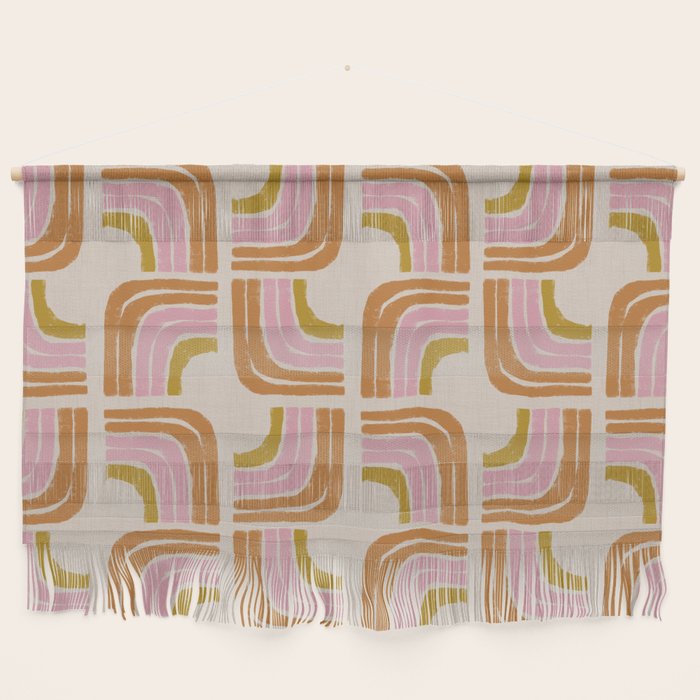Retro Rainbow Geo - Mid Century Modern Arc Wall Hanging Gallery Image 1