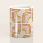 Retro Rainbow Geo - Mid Century Modern Arc Coffee Mug Gallery Image 4