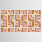 Retro Rainbow Geo - Mid Century Modern Arc Tablecloth Gallery Image 2
