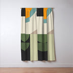Abstract Geometric Shapes 25 Window Curtain Gallery Image 3